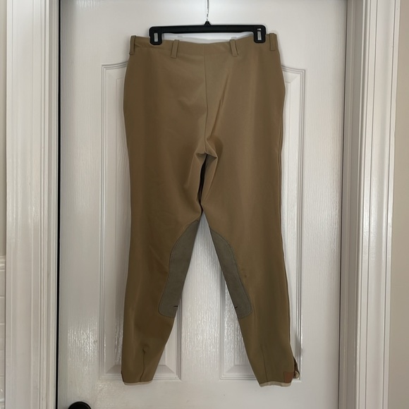 TuffRider Side Zip Breeches Beige Tan Ladies Size 30 - Picture 4 of 5
